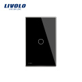 Livolo EUA Padrão Interruptor de Tempo de Controle de Luz Sensível Ao Toque de Parede 110 ~ 250 V VL-C501T-12